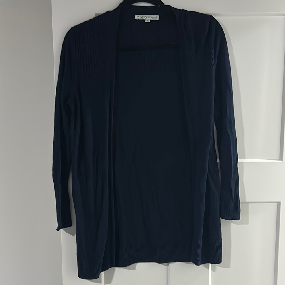 Cleo Petites - Navy Cardigan Sweater - Size Small
